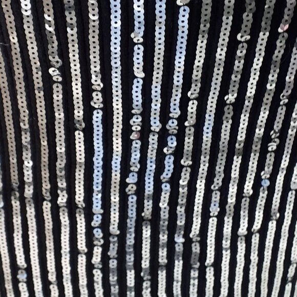 NWT MICHAEL Michael Kors black knit sequin pencil skirt, S - Picture 4 of 9